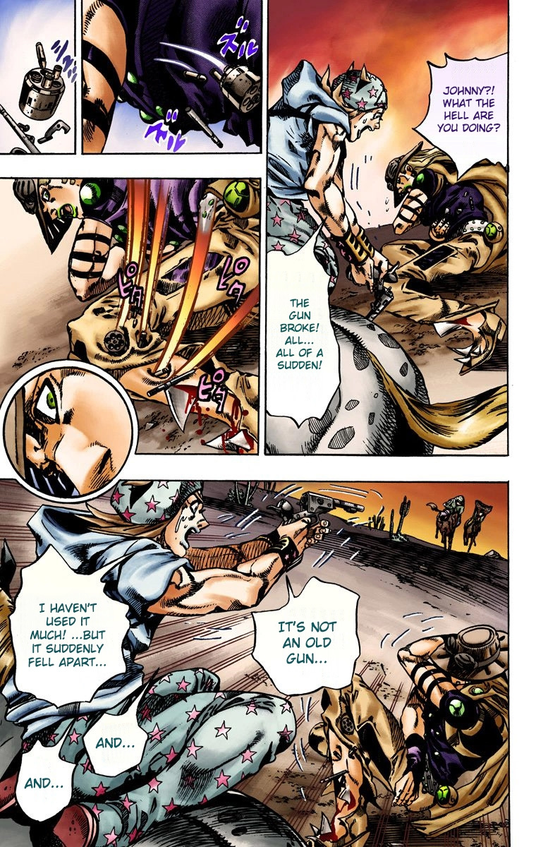 Jojo's Bizarre Adventure Part 7 - Steel Ball Run - Vol.3 Chapter 16: The Desert Born Outlaws Part 2