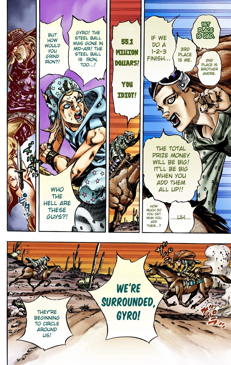 Jojo's Bizarre Adventure Part 7 - Steel Ball Run - Vol.3 Chapter 16: The Desert Born Outlaws Part 2