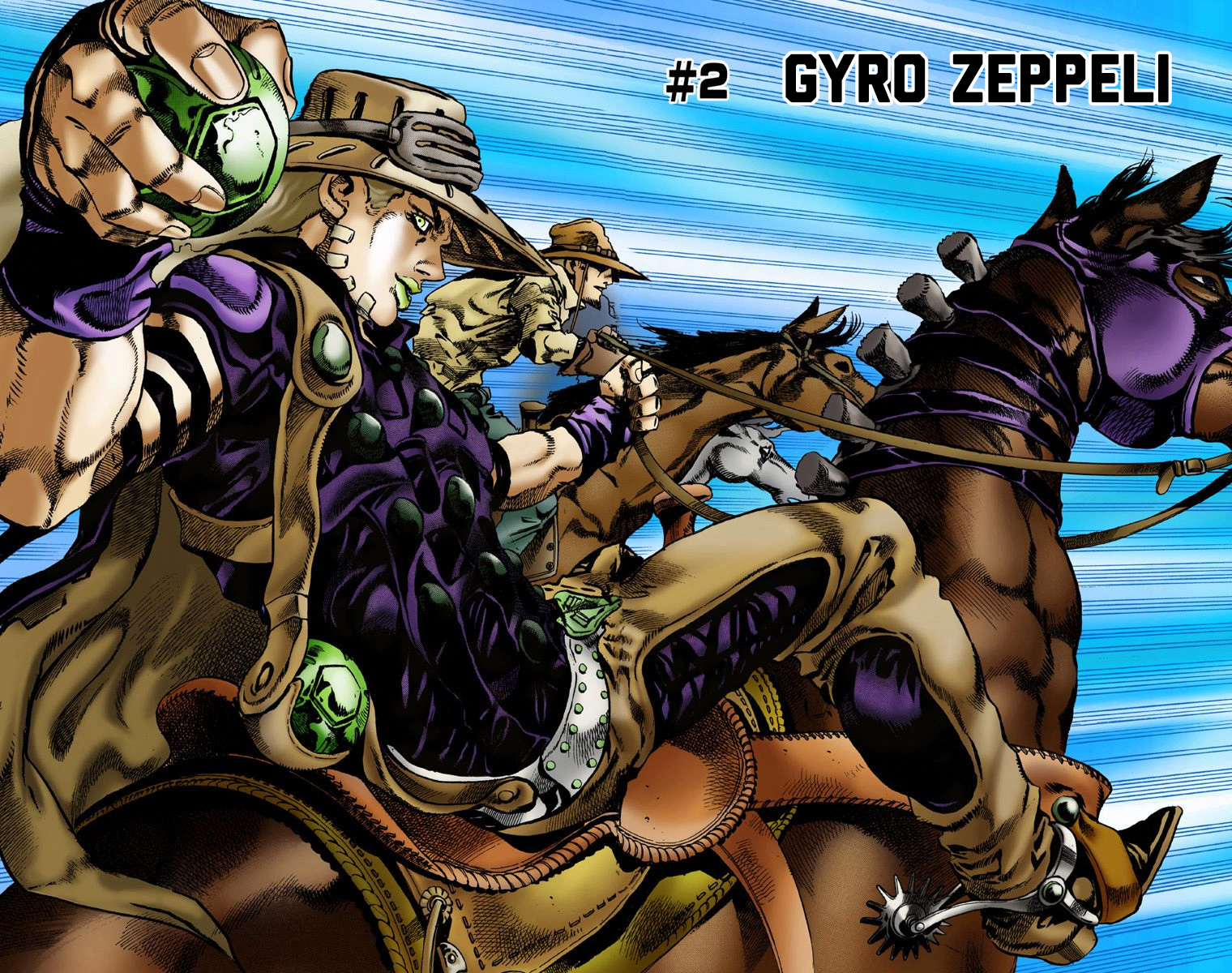 Jojo's Bizarre Adventure Part 7 - Steel Ball Run - Vol.1 Chapter 2: Gyro Zeppeli