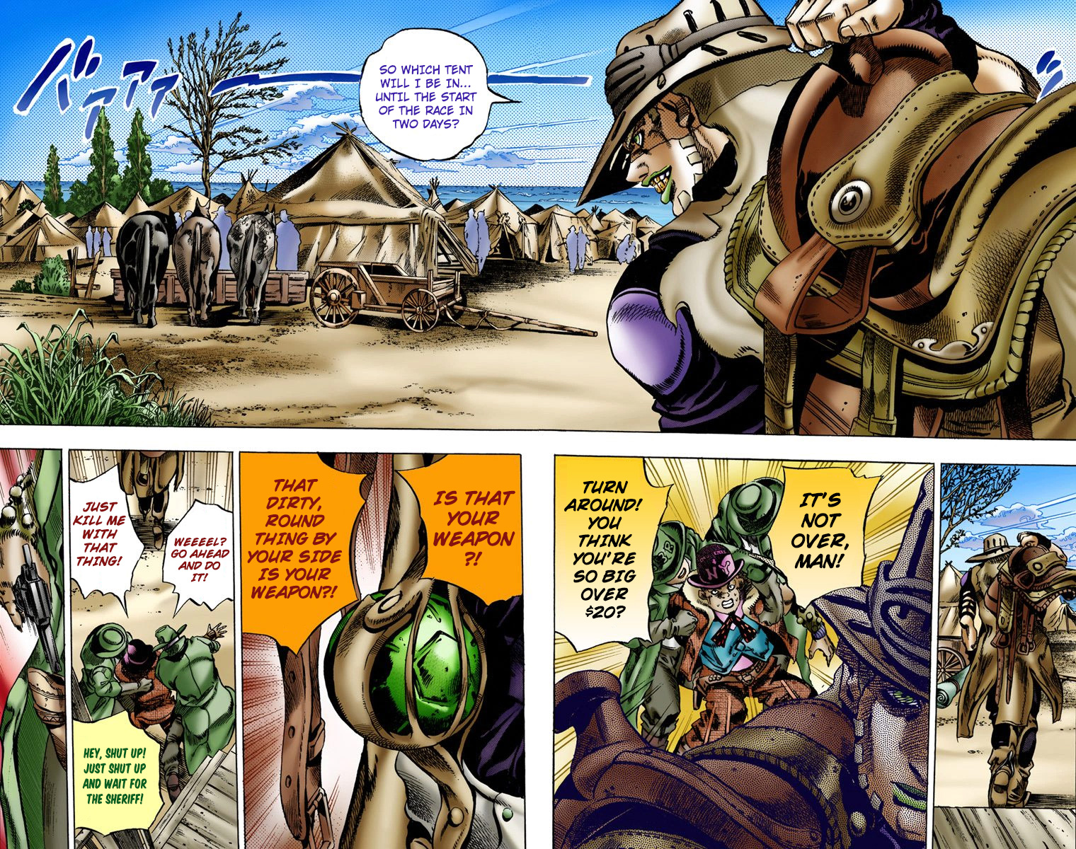 Jojo's Bizarre Adventure Part 7 - Steel Ball Run - Vol.1 Chapter 2: Gyro Zeppeli