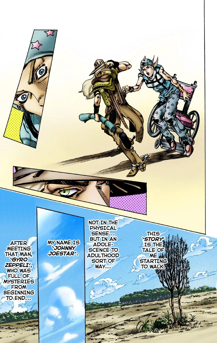 Jojo's Bizarre Adventure Part 7 - Steel Ball Run - Vol.1 Chapter 2: Gyro Zeppeli