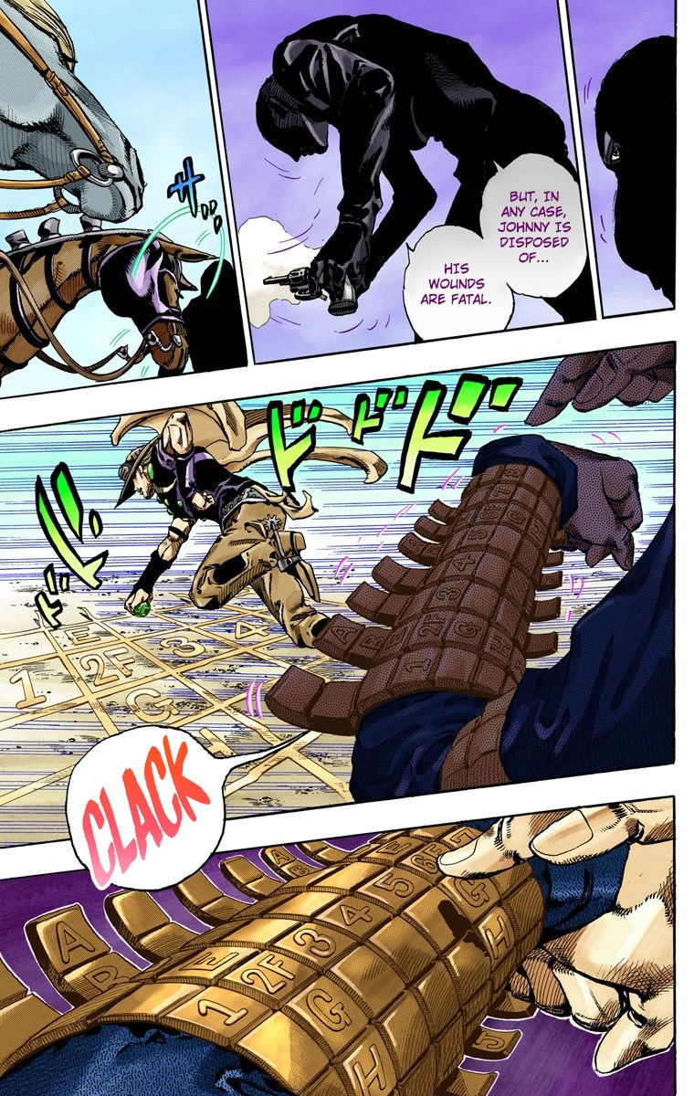 Jojo's Bizarre Adventure Part 7 - Steel Ball Run - Vol.17 Chapter 65: Chocolate Disco Part 2