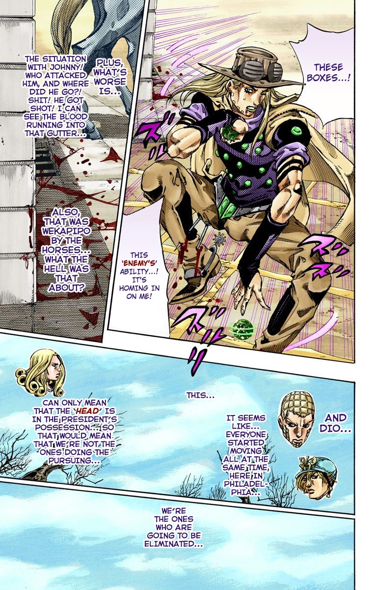 Jojo's Bizarre Adventure Part 7 - Steel Ball Run - Vol.17 Chapter 65: Chocolate Disco Part 2