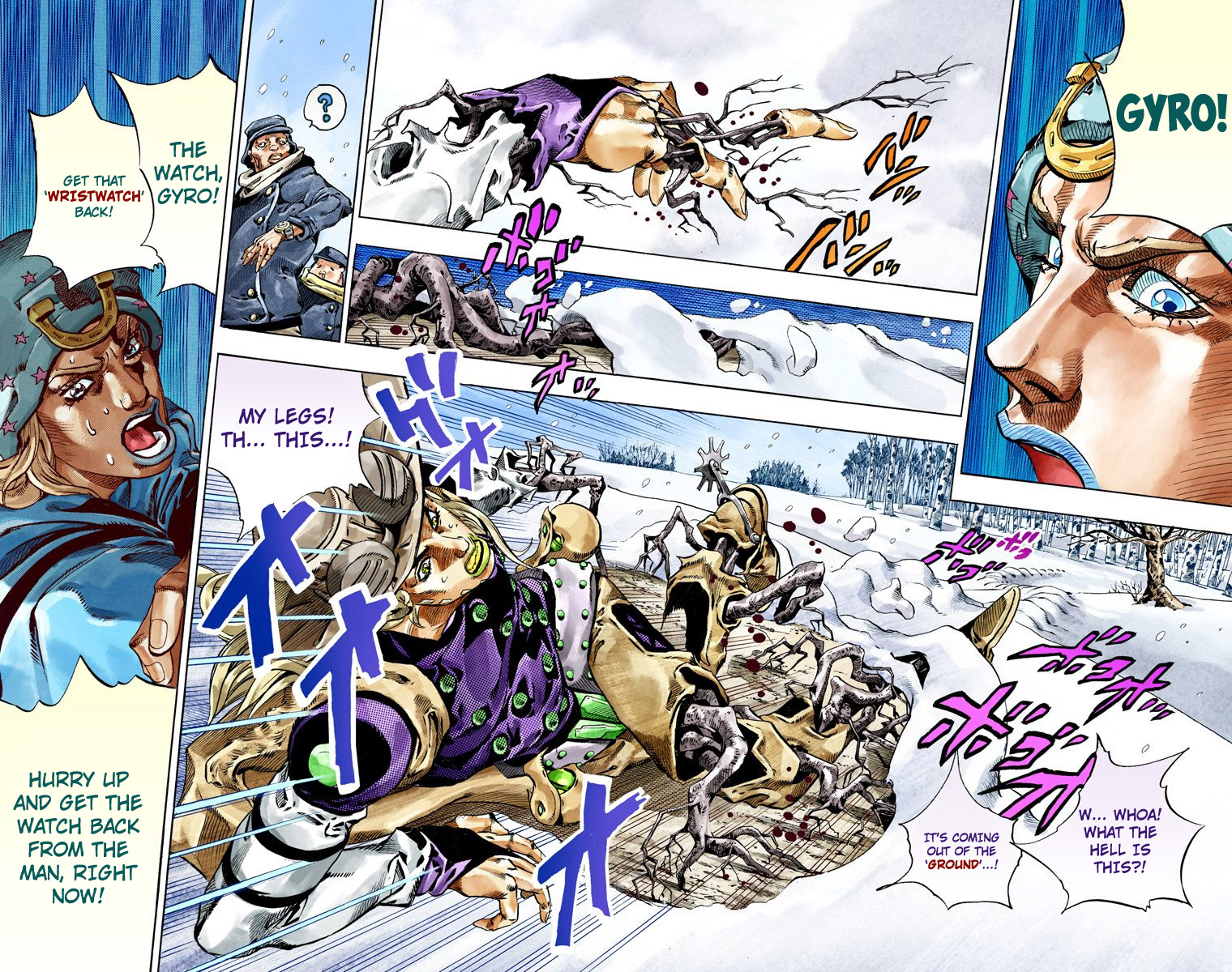 Jojo's Bizarre Adventure Part 7 - Steel Ball Run - Vol.12 Chapter 46: The Promised Land- Sugar Mountain Part 2