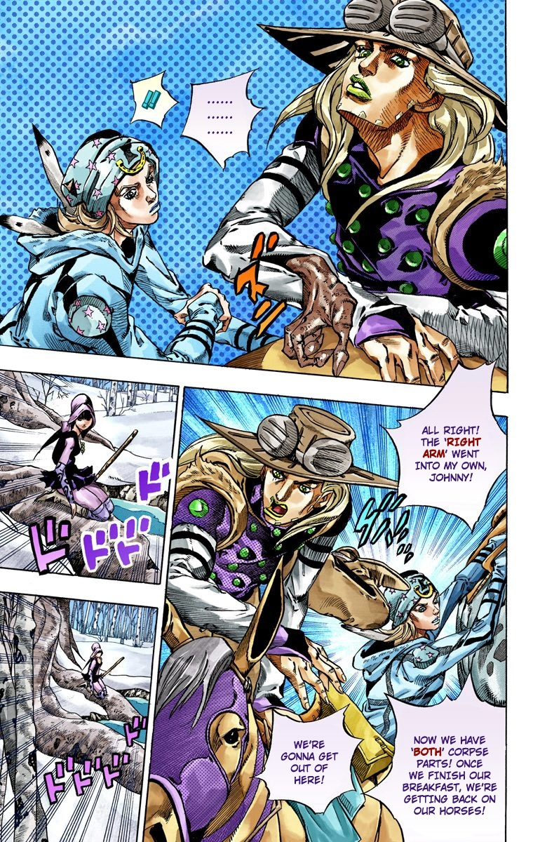 Jojo's Bizarre Adventure Part 7 - Steel Ball Run - Vol.12 Chapter 46: The Promised Land- Sugar Mountain Part 2