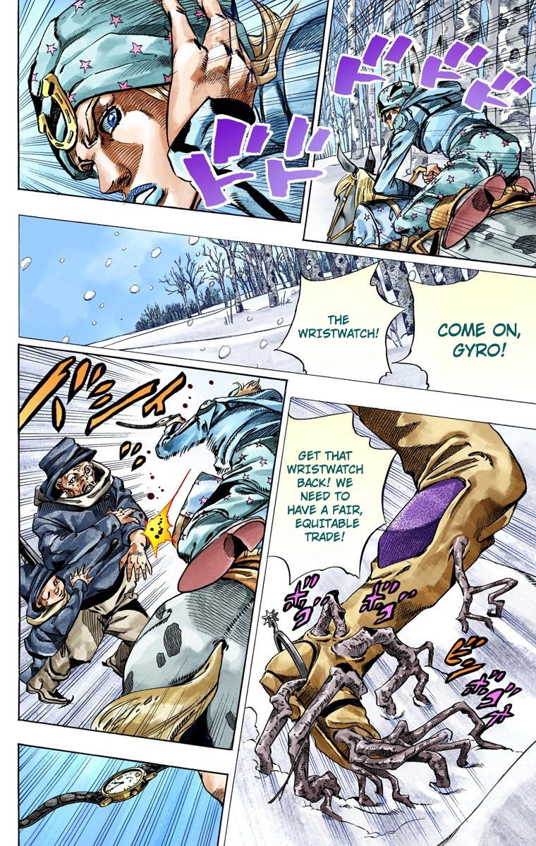 Jojo's Bizarre Adventure Part 7 - Steel Ball Run - Vol.12 Chapter 46: The Promised Land- Sugar Mountain Part 2