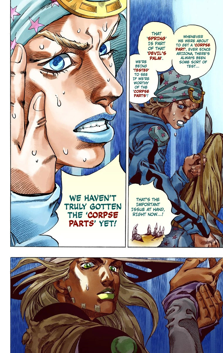 Jojo's Bizarre Adventure Part 7 - Steel Ball Run - Vol.12 Chapter 46: The Promised Land- Sugar Mountain Part 2