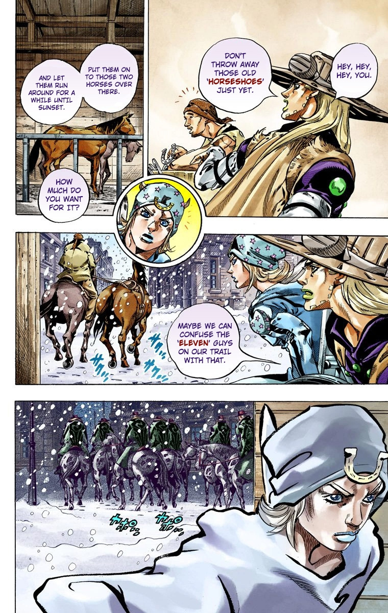 Jojo's Bizarre Adventure Part 7 - Steel Ball Run - Vol.12 Chapter 46: The Promised Land- Sugar Mountain Part 2