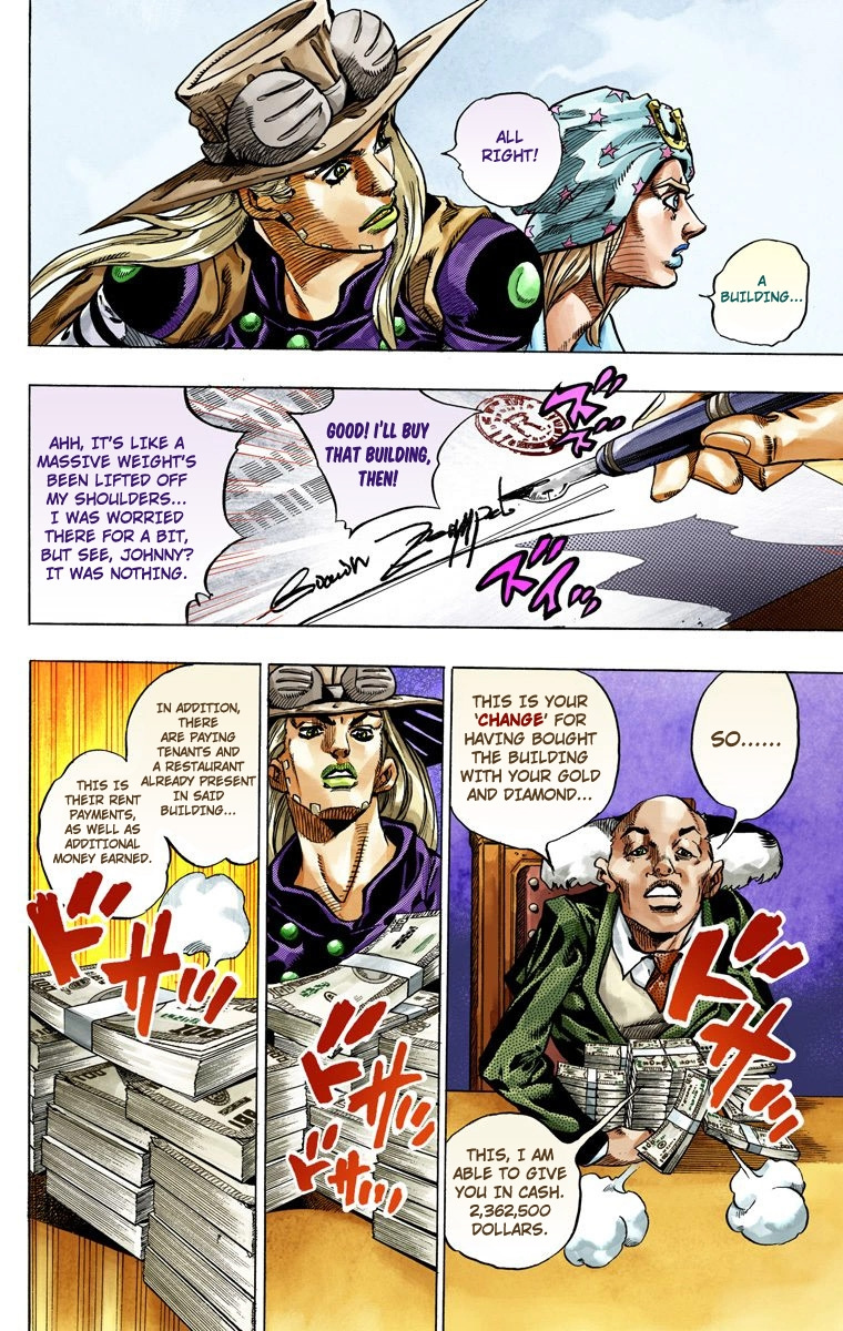 Jojo's Bizarre Adventure Part 7 - Steel Ball Run - Vol.12 Chapter 46: The Promised Land- Sugar Mountain Part 2