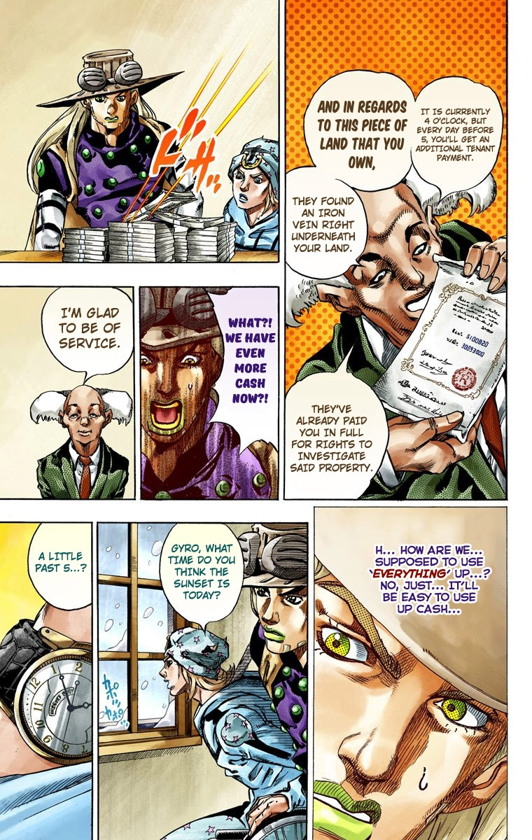 Jojo's Bizarre Adventure Part 7 - Steel Ball Run - Vol.12 Chapter 46: The Promised Land- Sugar Mountain Part 2