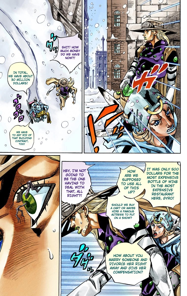 Jojo's Bizarre Adventure Part 7 - Steel Ball Run - Vol.12 Chapter 46: The Promised Land- Sugar Mountain Part 2