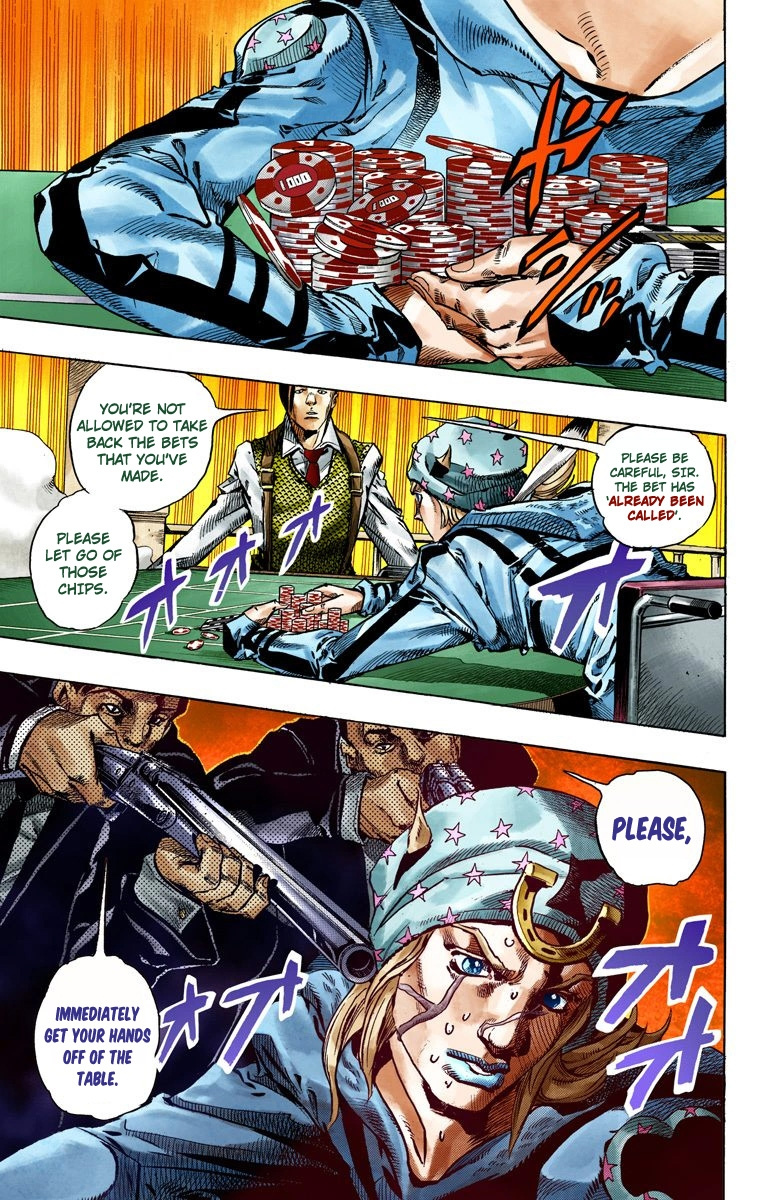 Jojo's Bizarre Adventure Part 7 - Steel Ball Run - Vol.12 Chapter 46: The Promised Land- Sugar Mountain Part 2