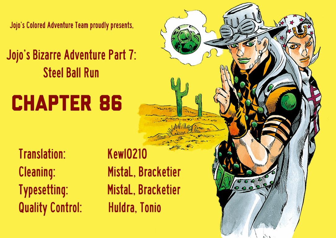 Jojo's Bizarre Adventure Part 7 - Steel Ball Run - Vol.22 Chapter 86: Ball Breaker Part 4