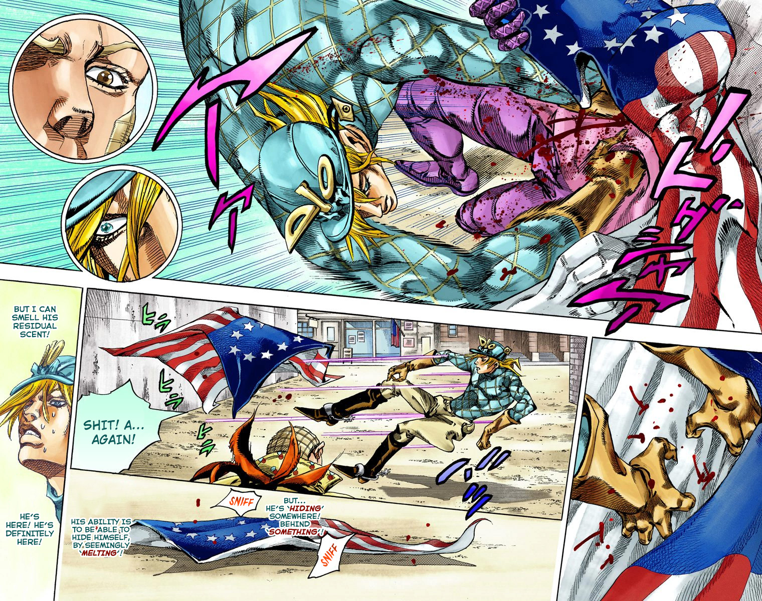 Jojo's Bizarre Adventure Part 7 - Steel Ball Run - Vol.18 Chapter 69: D4C Part 4