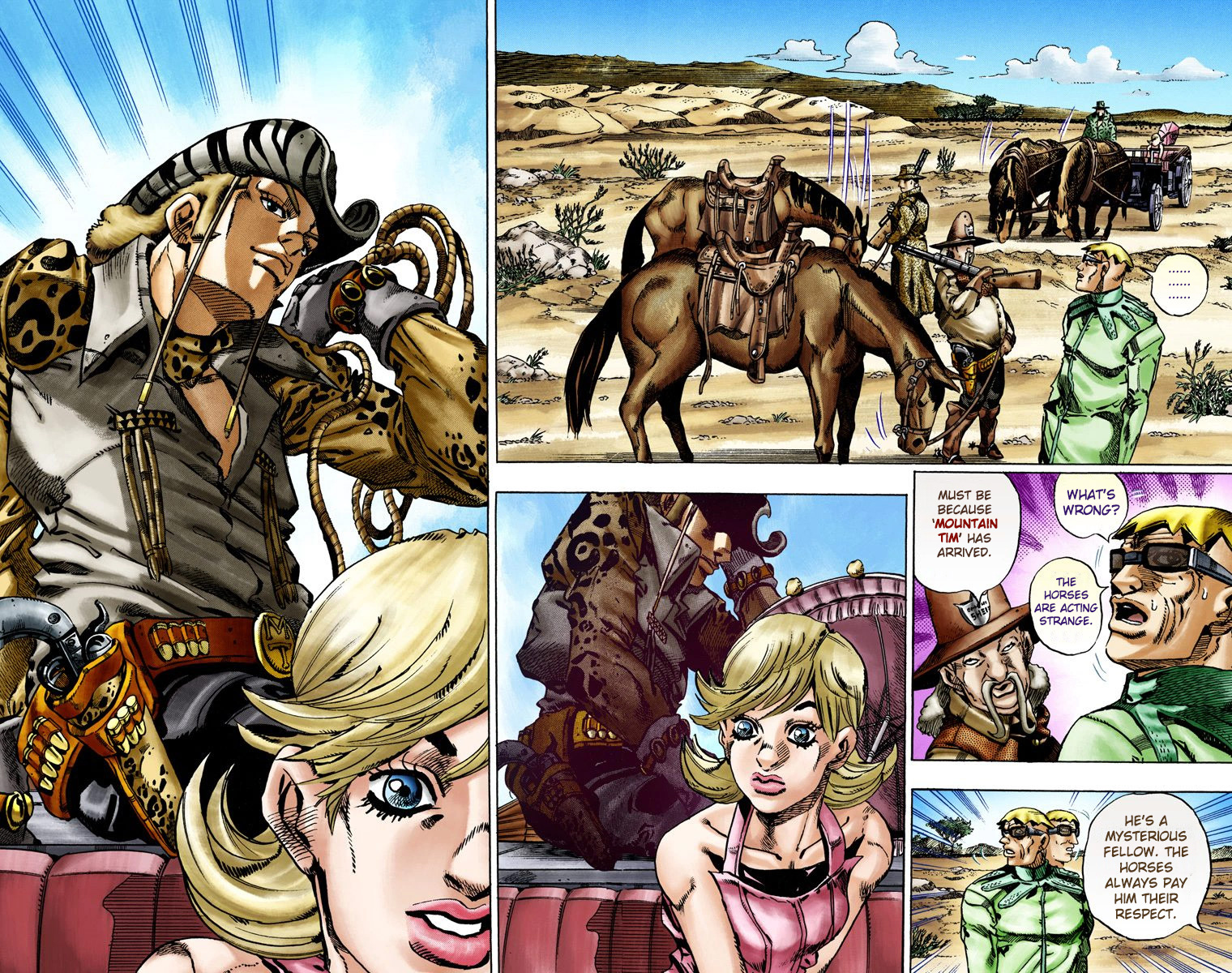 Jojo's Bizarre Adventure Part 7 - Steel Ball Run - Vol.3 Chapter 13: The Sheriff's Request To Mountain Tim