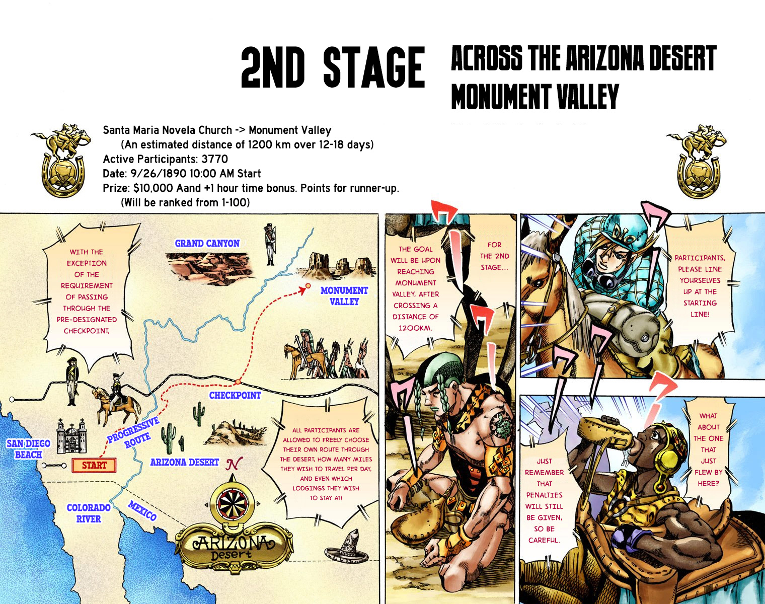 Jojo's Bizarre Adventure Part 7 - Steel Ball Run - Vol.3 Chapter 13: The Sheriff's Request To Mountain Tim