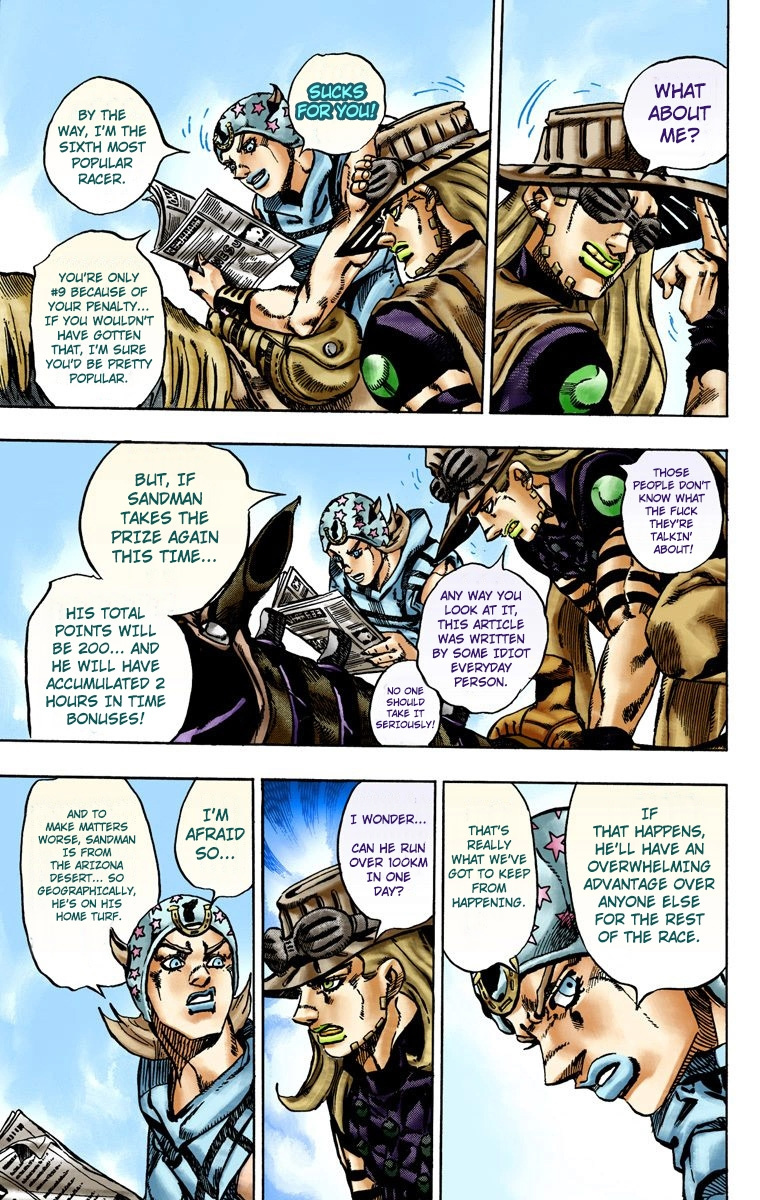 Jojo's Bizarre Adventure Part 7 - Steel Ball Run - Vol.3 Chapter 13: The Sheriff's Request To Mountain Tim