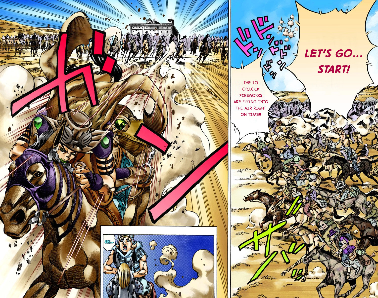 Jojo's Bizarre Adventure Part 7 - Steel Ball Run - Vol.3 Chapter 13: The Sheriff's Request To Mountain Tim