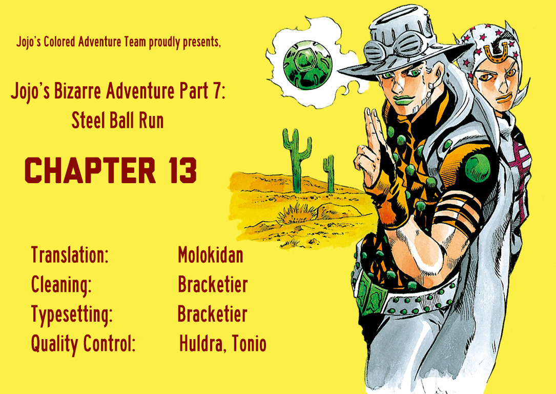 Jojo's Bizarre Adventure Part 7 - Steel Ball Run - Vol.3 Chapter 13: The Sheriff's Request To Mountain Tim