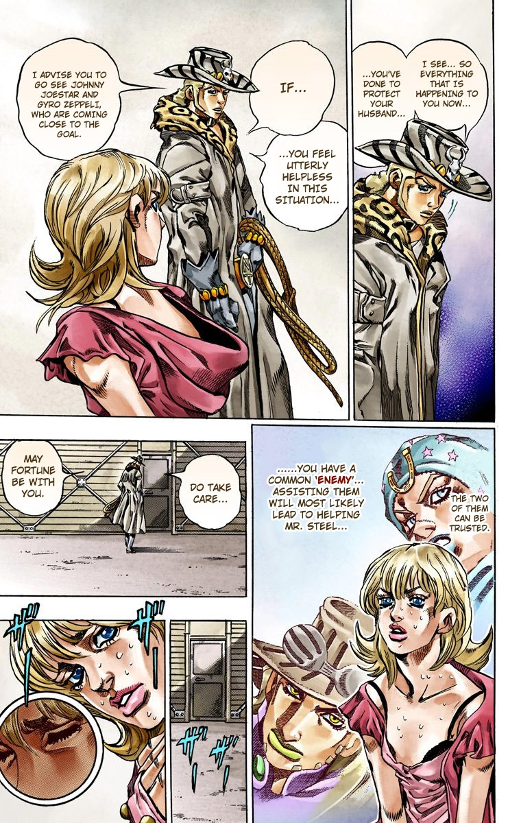 Jojo's Bizarre Adventure Part 7 - Steel Ball Run - Vol.9 Chapter 37: The Green Tombstone Part 2