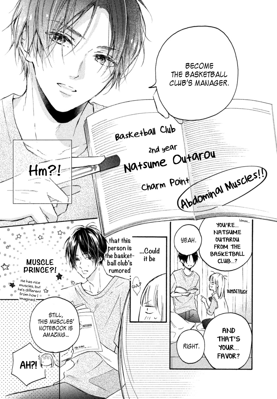 Natsume-Senpai Ni Semarareru Hibi - Chapter 1: Muscle Idiot