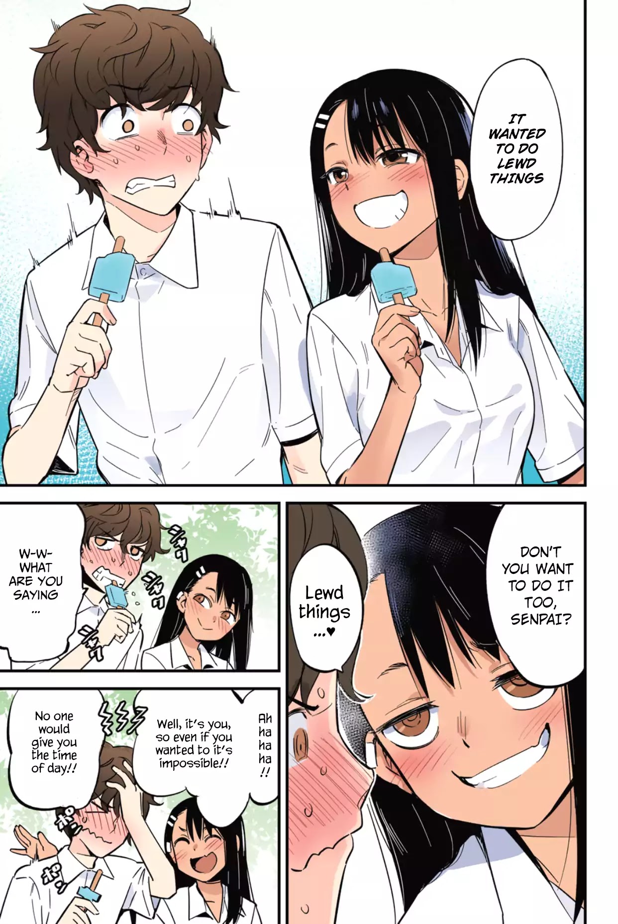 Please Don't Bully Me, Nagatoro - Vol.2 Chapter 14.3: Colored : Don't You Want To Do It Too, Senpai?