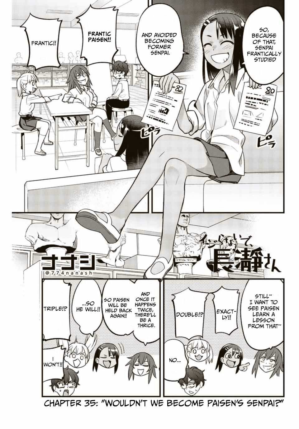 Please Don't Bully Me, Nagatoro - Vol.5 Chapter 35: Wouldn't We Become Paisen's Senpai?