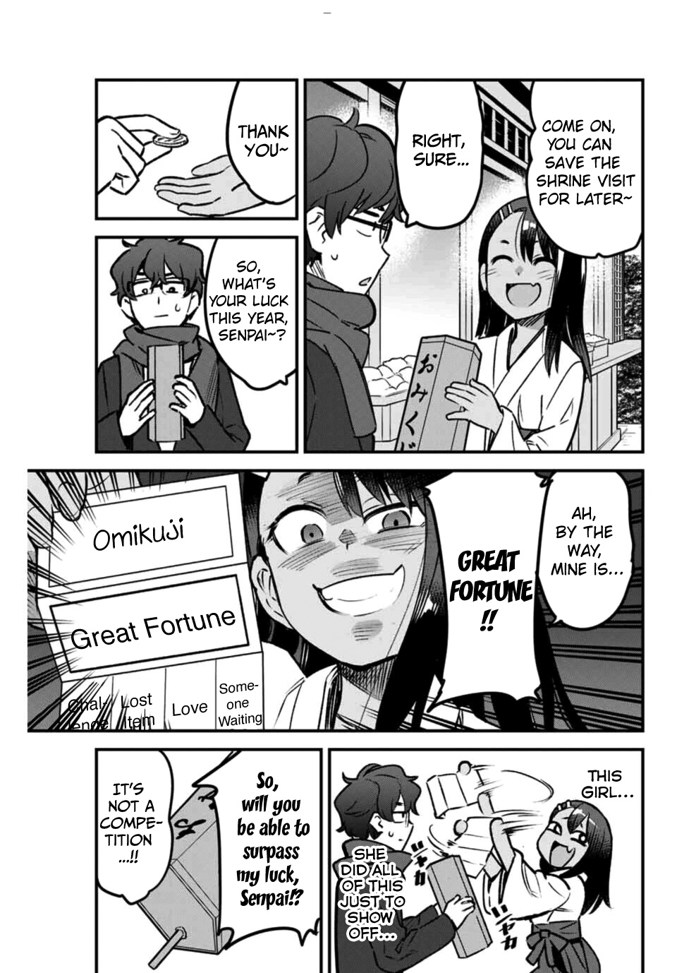 Please Don't Bully Me, Nagatoro - Chapter 71: So, What's Your Luck This Year, Senpai~?