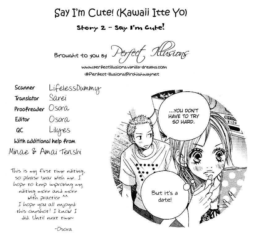 Kawaiitte Itteyo - Vol.1 Chapter 2 : Say I M Cute