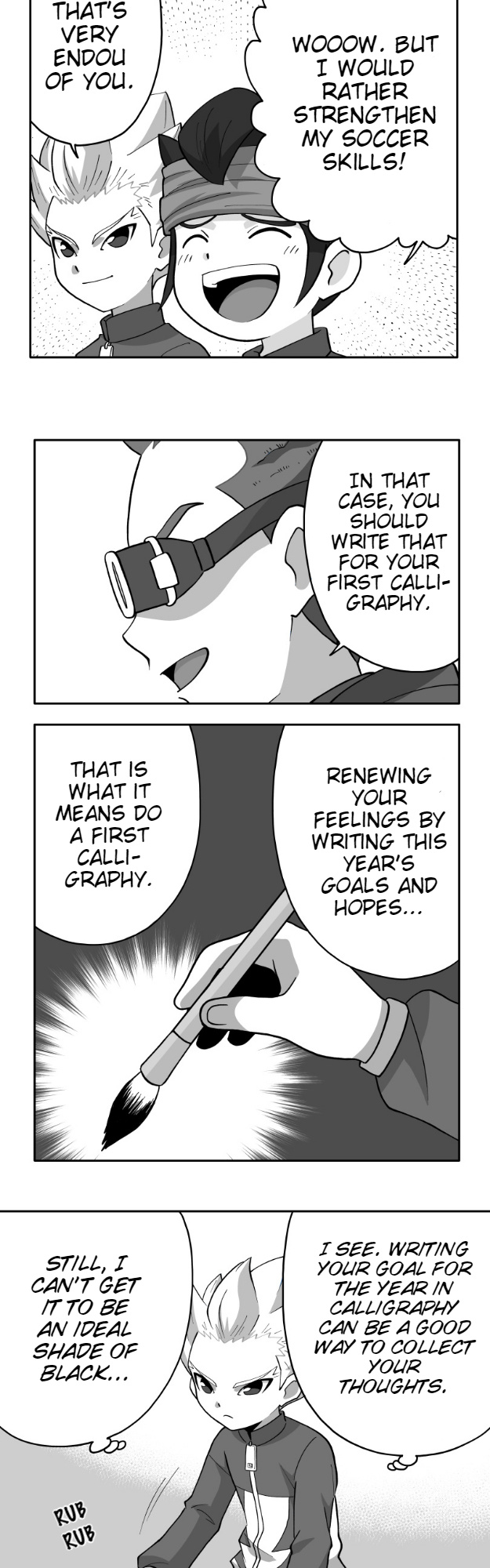 Honosuto! ~Gouenji No Hitorigoto~ - Chapter 62: First Calligraphy And Gouenji 1