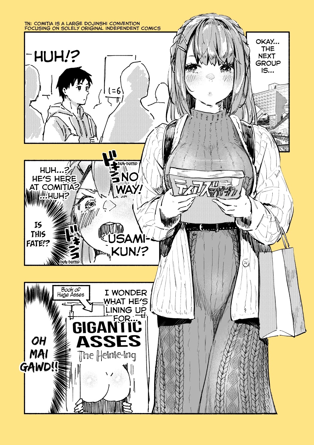 Nirugame-Chan With The Huge Ass And Usami-Kun - Chapter 4: A Story Of A Girl With A Huge Ass Spotting The Classmate She Likes At Comitia