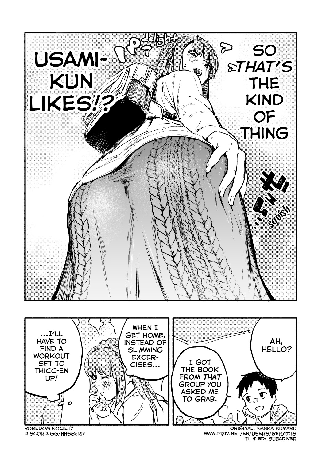 Nirugame-Chan With The Huge Ass And Usami-Kun - Chapter 4: A Story Of A Girl With A Huge Ass Spotting The Classmate She Likes At Comitia