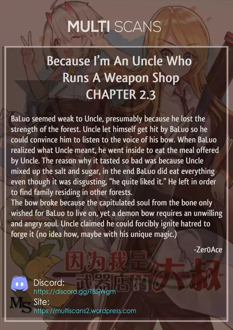 Because I'm An Uncle Who Runs A Weapon Shop - Chapter 2.3