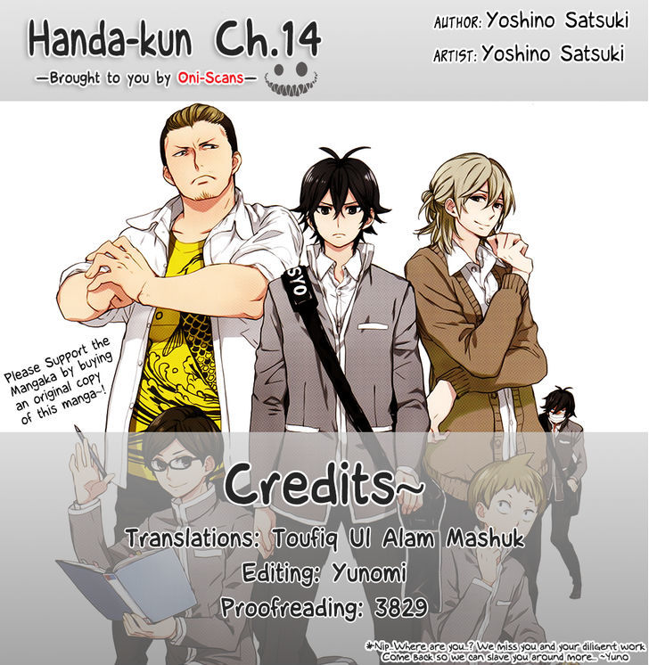 Handa-Kun - Vol.3 Chapter 14 : Handa-Kun And The Palm Reading