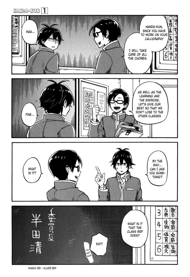 Handa-Kun - Vol.1 Chapter 3 : Handa-Kun And The Class Rep