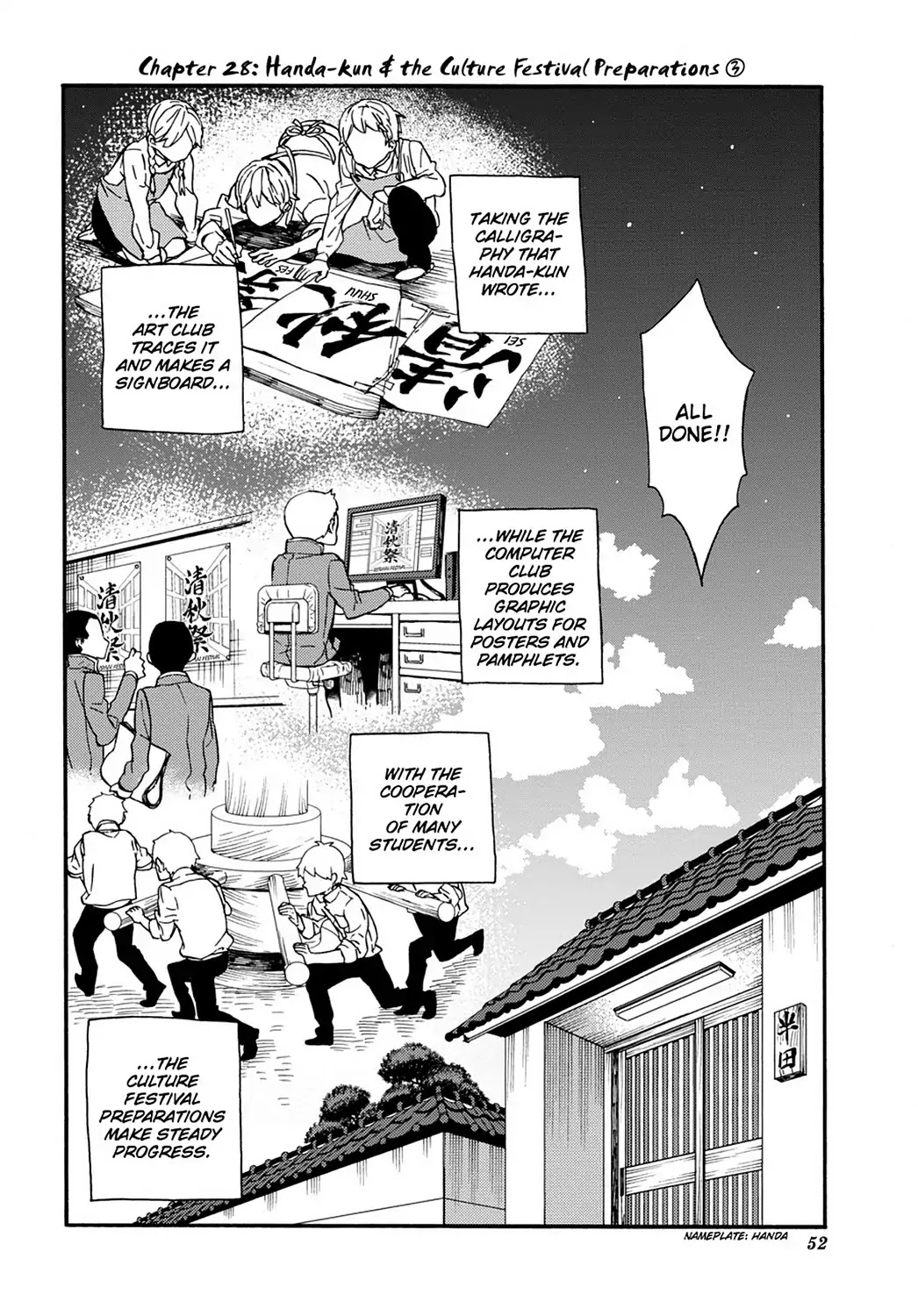 Handa-Kun - Chapter 28: Handa-Kun & The Culture Festival Preparation 3