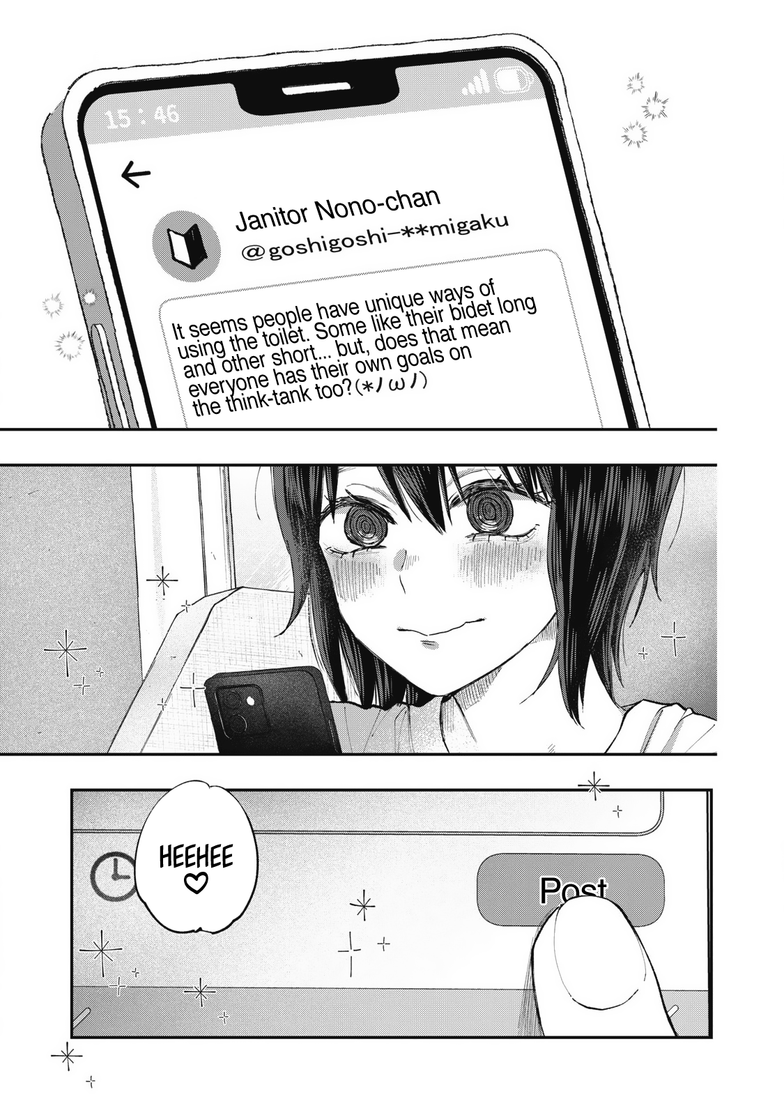 Seisouin Nono-Chan, Kyou No Tsubuyaki - Chapter 1: Quirks Appear In How People Use Toilets