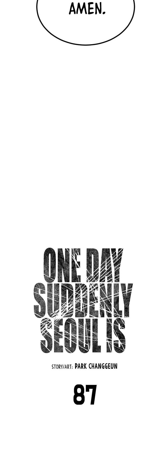 One Day, Suddenly, Seoul Is - Vol.1 Chapter 87