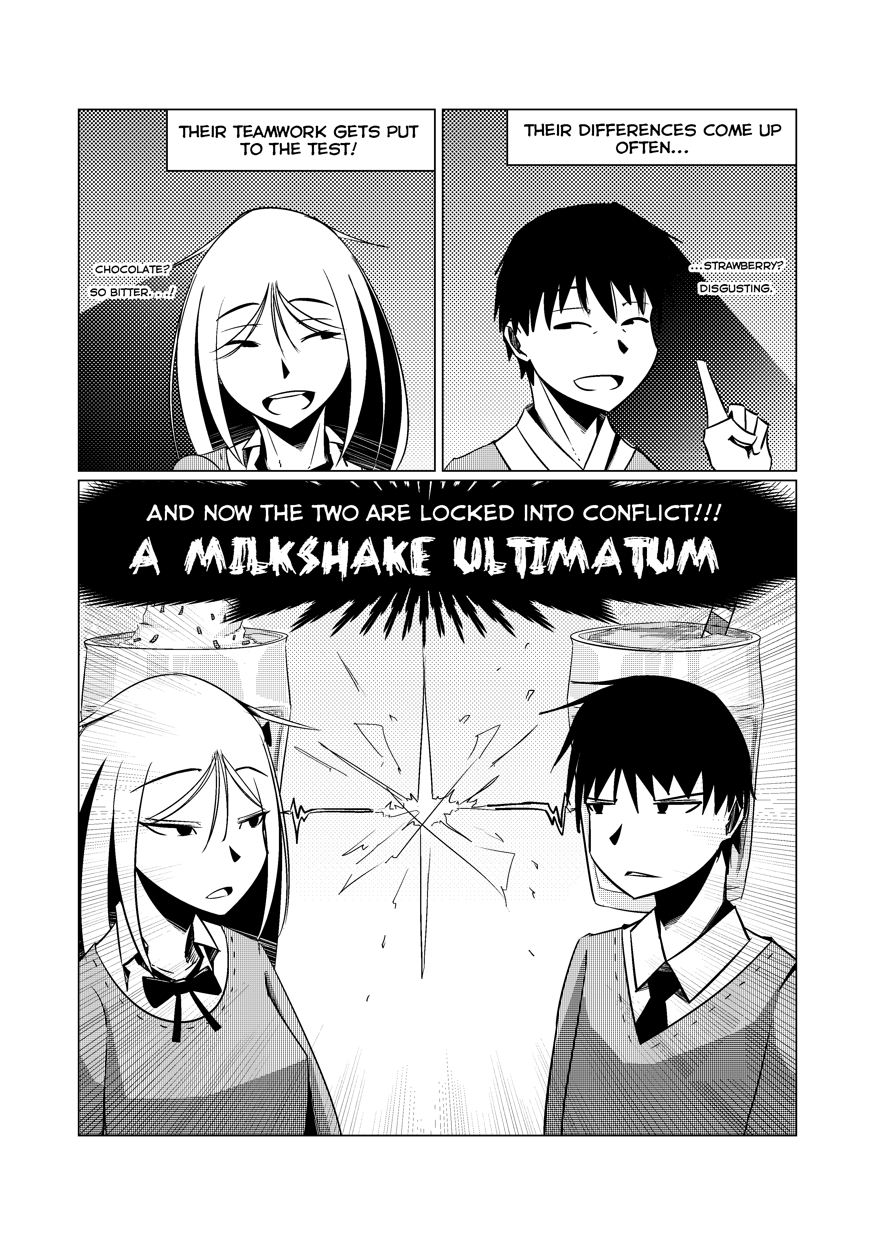 Opposites In Disguise - Vol.1 Chapter 0: Milkshake Ultimatum (Pilot Chapter - Outdated 2019 Art)