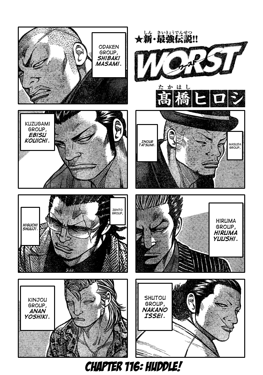 Worst - Chapter 116: Huddle!