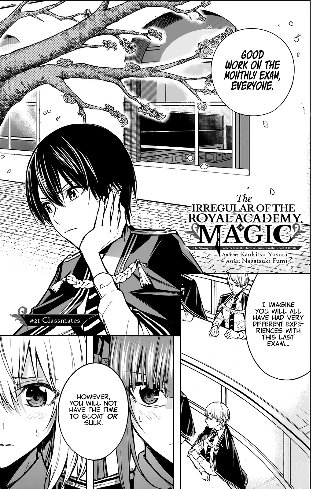 The Irregular Of The Royal Academy Of Magic ~The Strongest Sorcerer From The Slums Is Unrivaled In The School Of Royals ~ - Chapter 21: Classmates