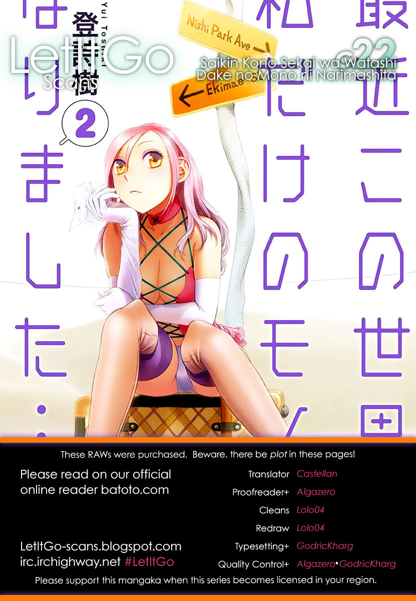 Saikin Kono Sekai Wa Watashi Dake No Mono Ni Narimashita...... - Vol.2 Chapter 22 : Pushing Forward.