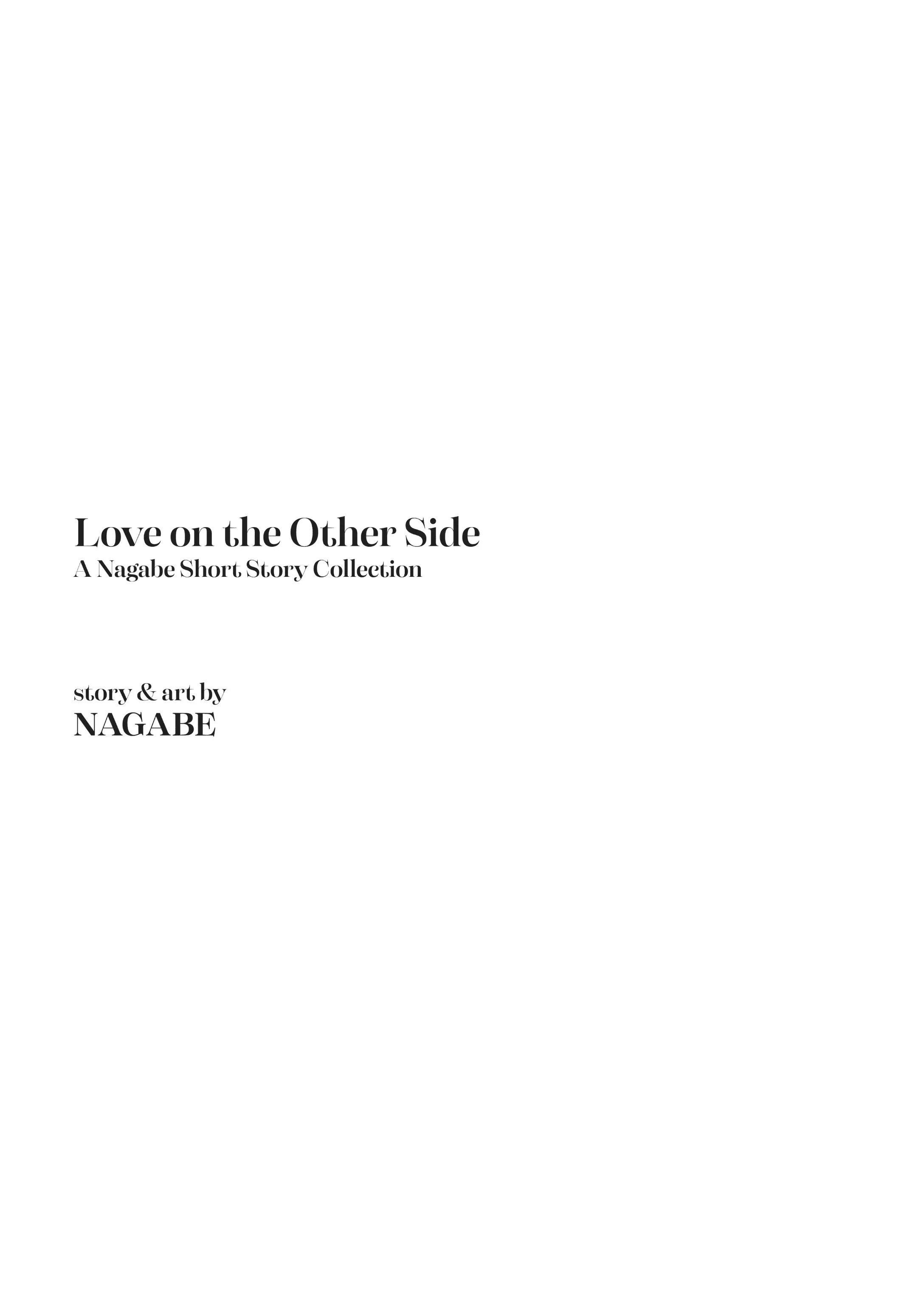 Love On The Other Side  A Nagabe Short Story Collection - Chapter 1