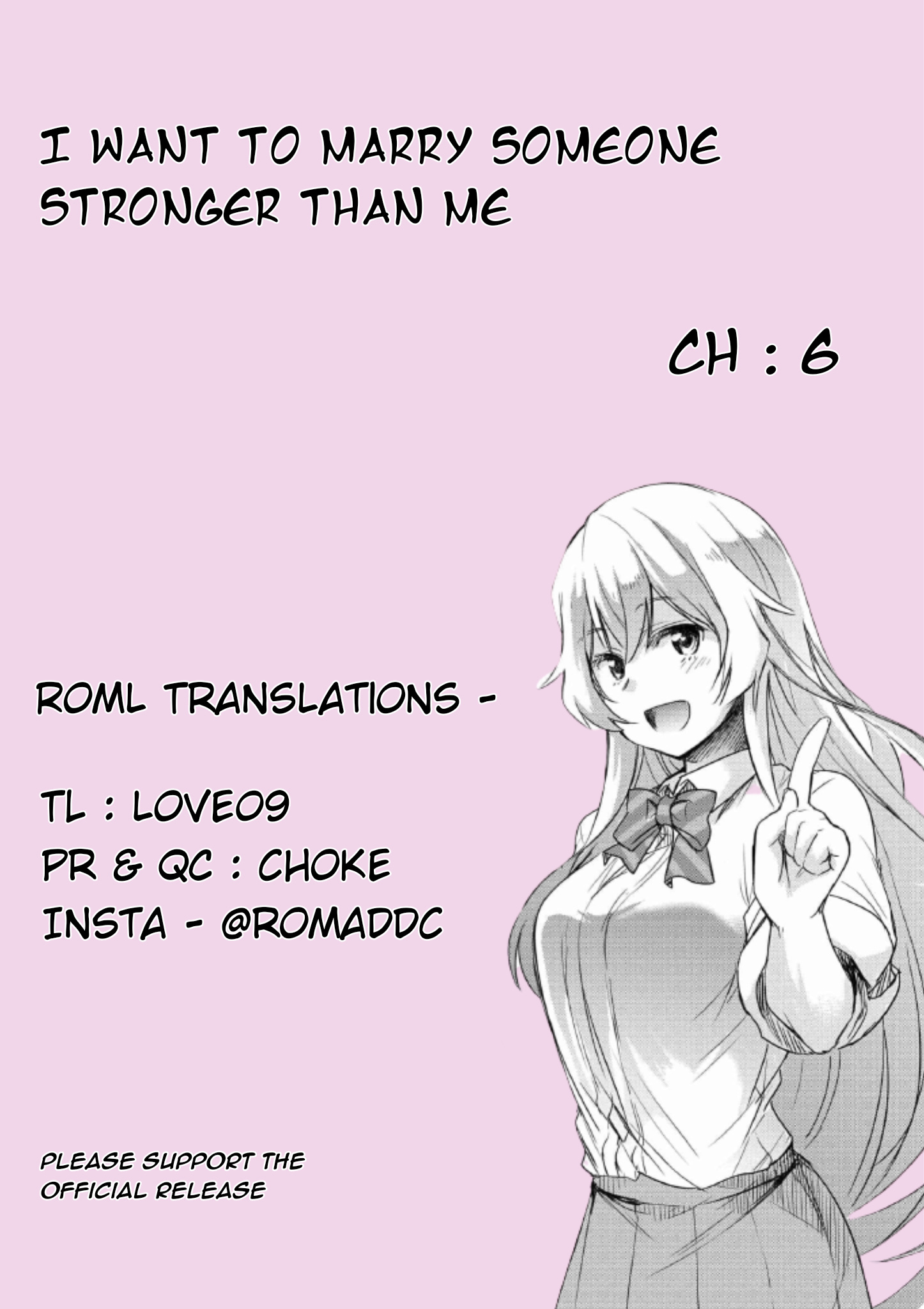 I’d Like To Marry A Stronger Man Than I Am - Vol.1 Chapter 6