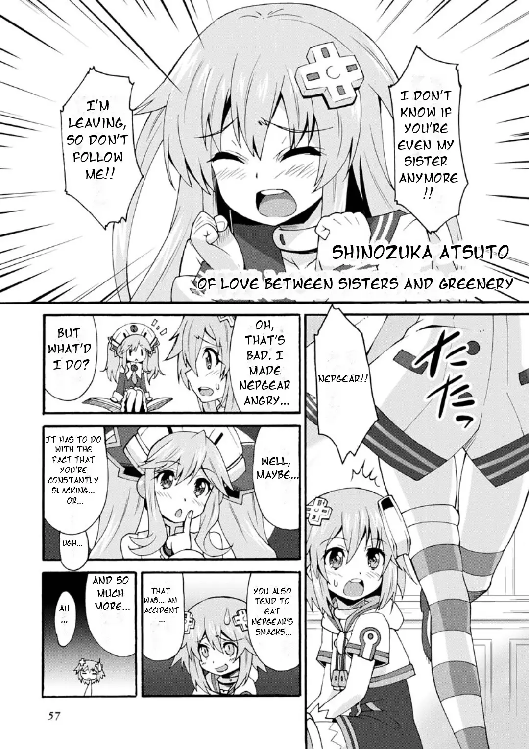 Choujigen Game Neptune: The Animation - Dengeki Comic Anthology - Vol.1 Chapter 7: Of Love Between Sisters And Greenery