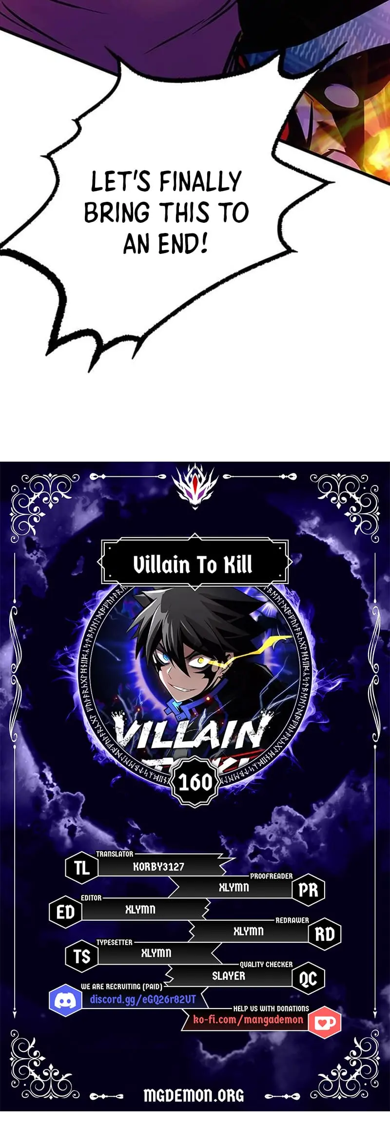 Villain To Kill - Chapter 160