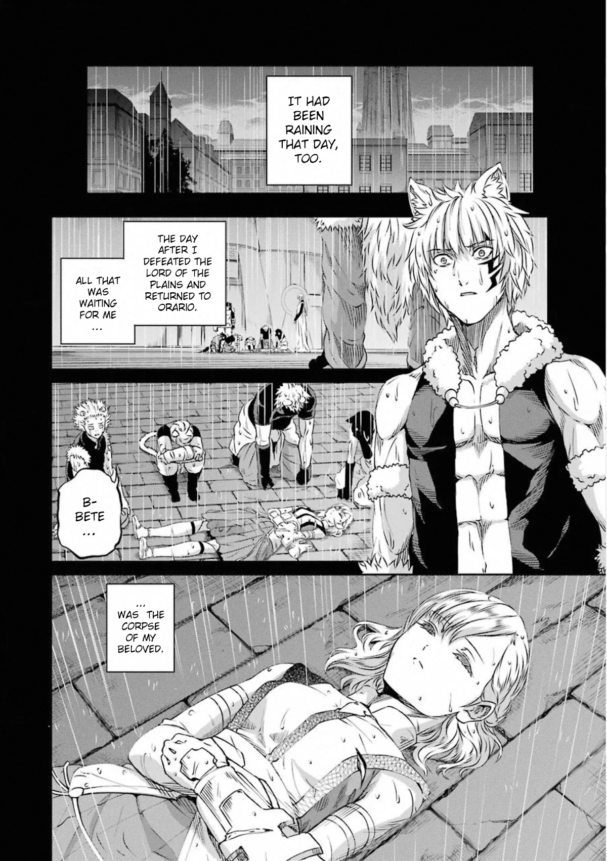 Dungeon Ni Deai O Motomeru No Wa Machigatte Iru Darou Ka Gaiden - Sword Oratoria - Chapter 73: Tears Rain