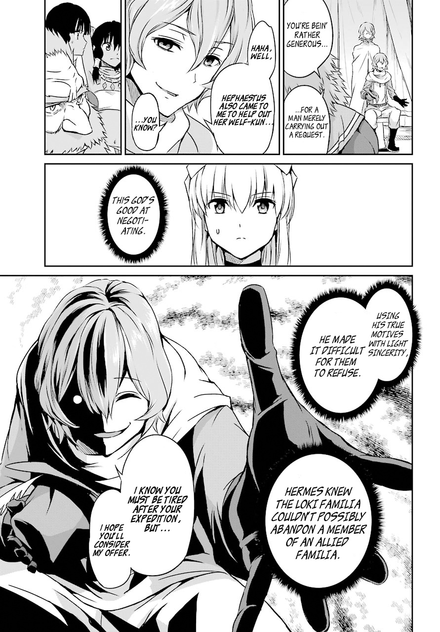 Dungeon Ni Deai O Motomeru No Wa Machigatte Iru Darou Ka Gaiden - Sword Oratoria - Chapter 44: Visitor