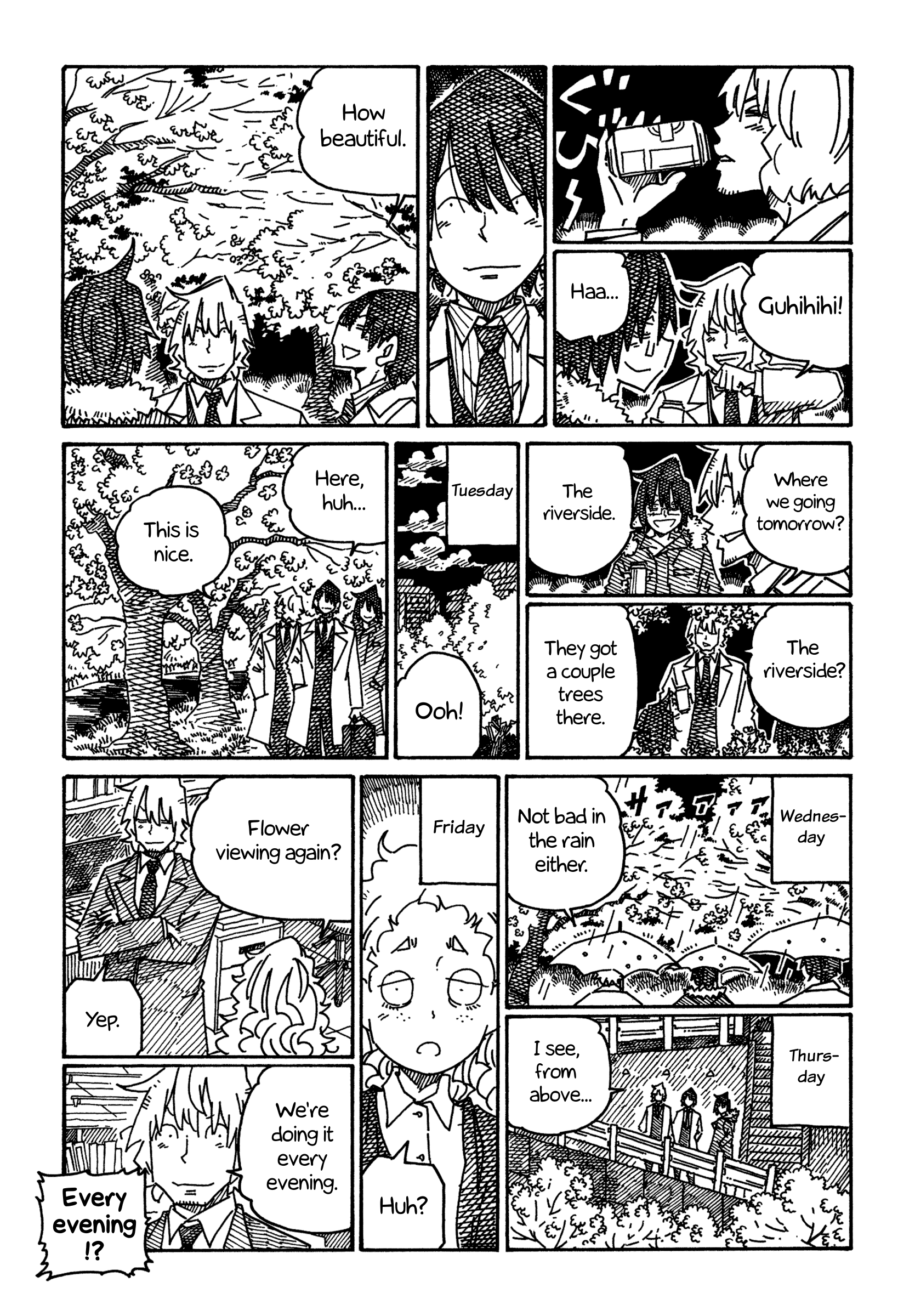 Hatarakanai Futari - Vol.20 Chapter 1249: Everyday Flower Viewing