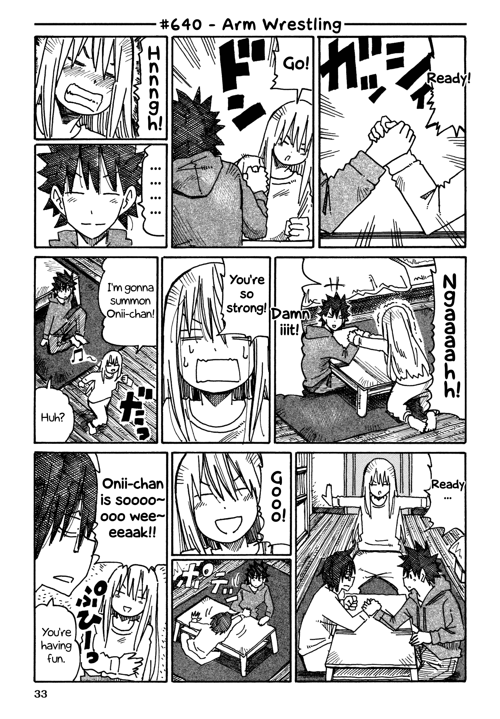 Hatarakanai Futari - Vol.11 Chapter 640: Arm Wrestling